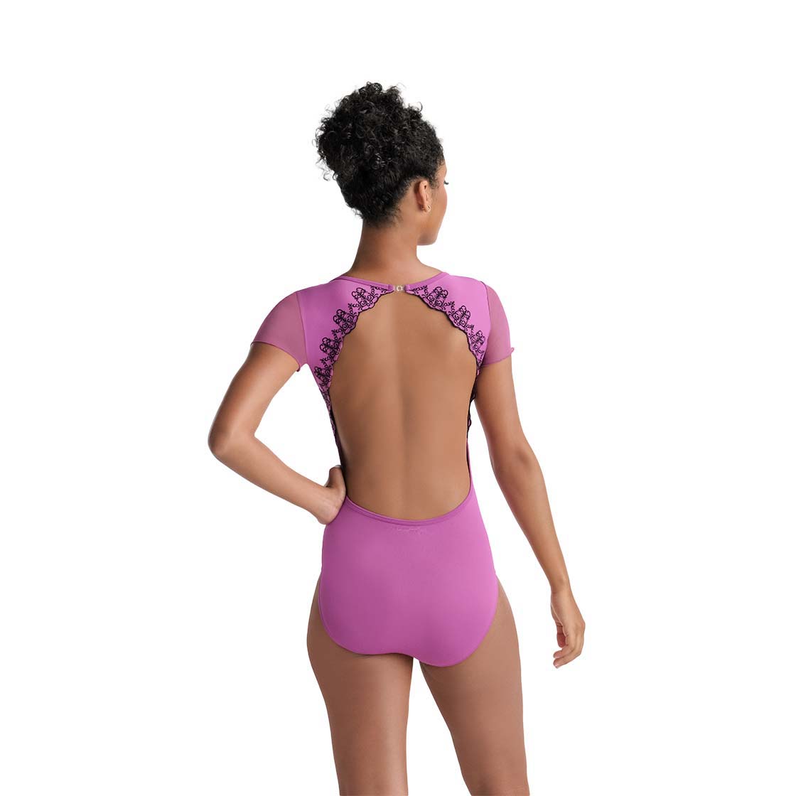 Girls Orchid Ballet Onesies(Monia/96 Medium Orchid/01Noir)