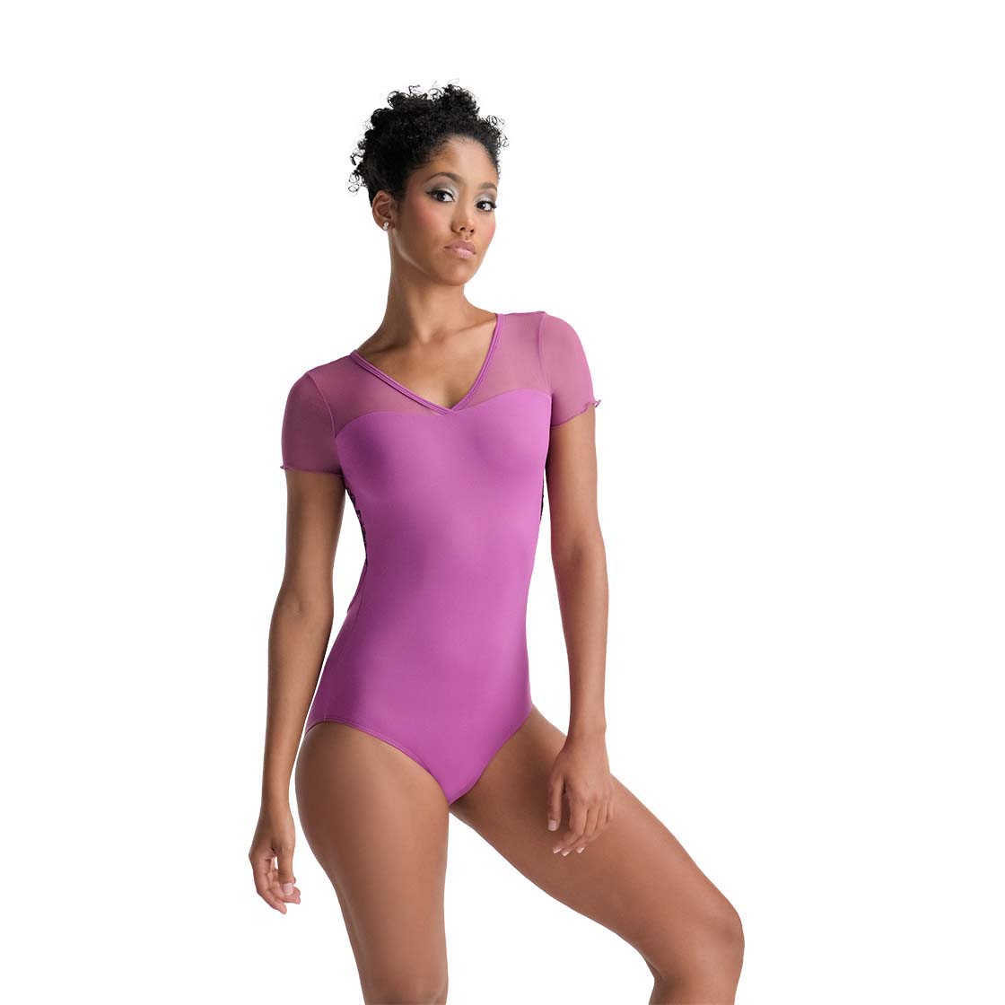 Girls Orchid Ballet Onesies(Monia/96 Medium Orchid/01Noir)