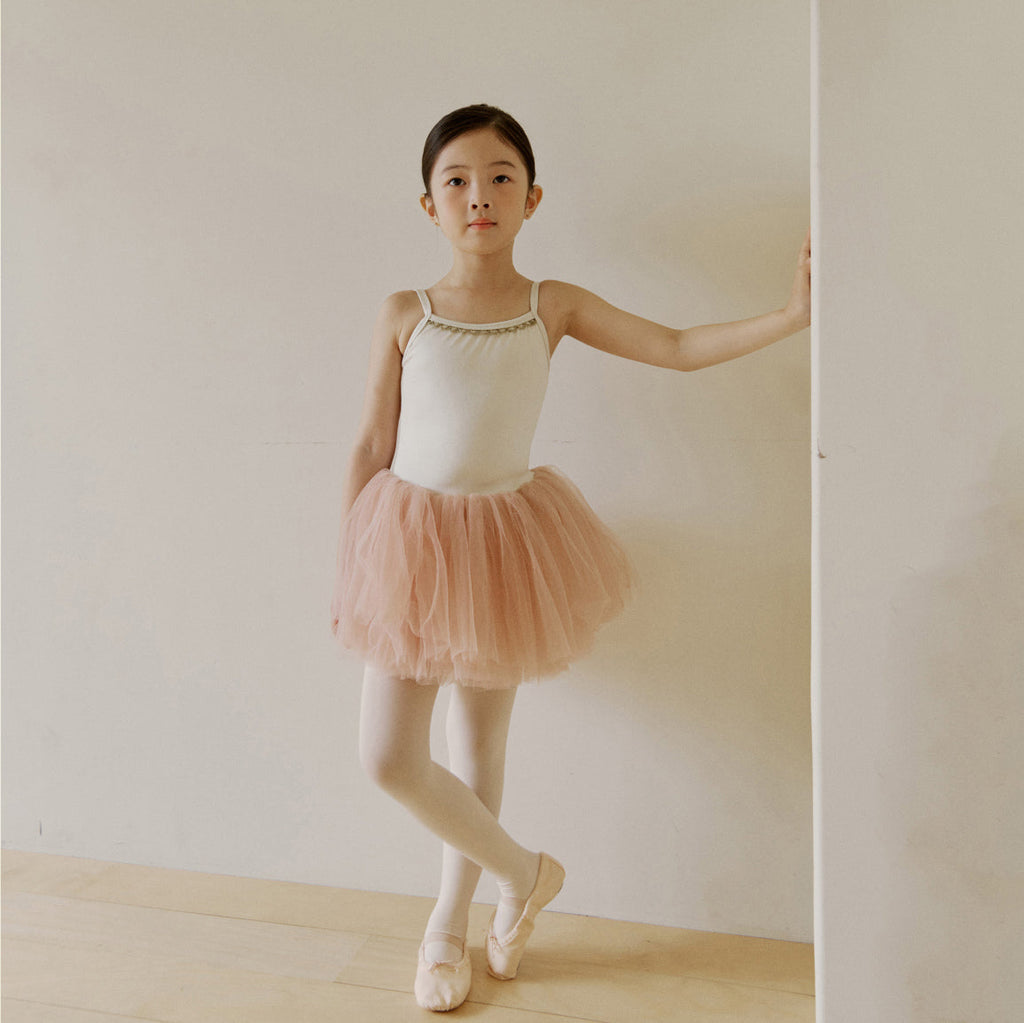 Girls Cream Ballet Tutu Skirt