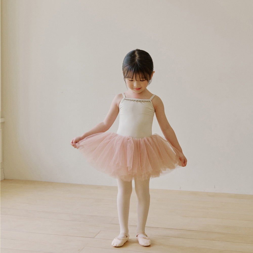 Girls Cream Ballet Tutu Skirt