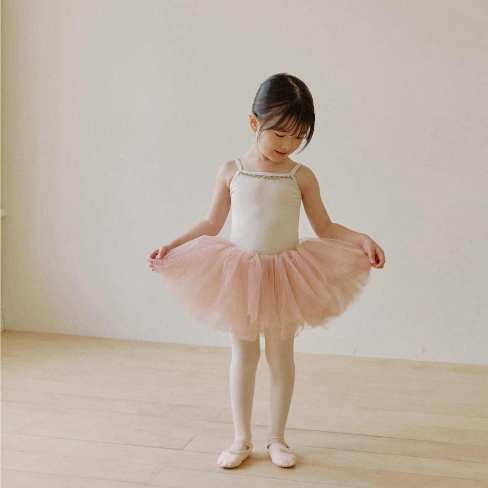 Girls Cream Ballet Tutu Skirt