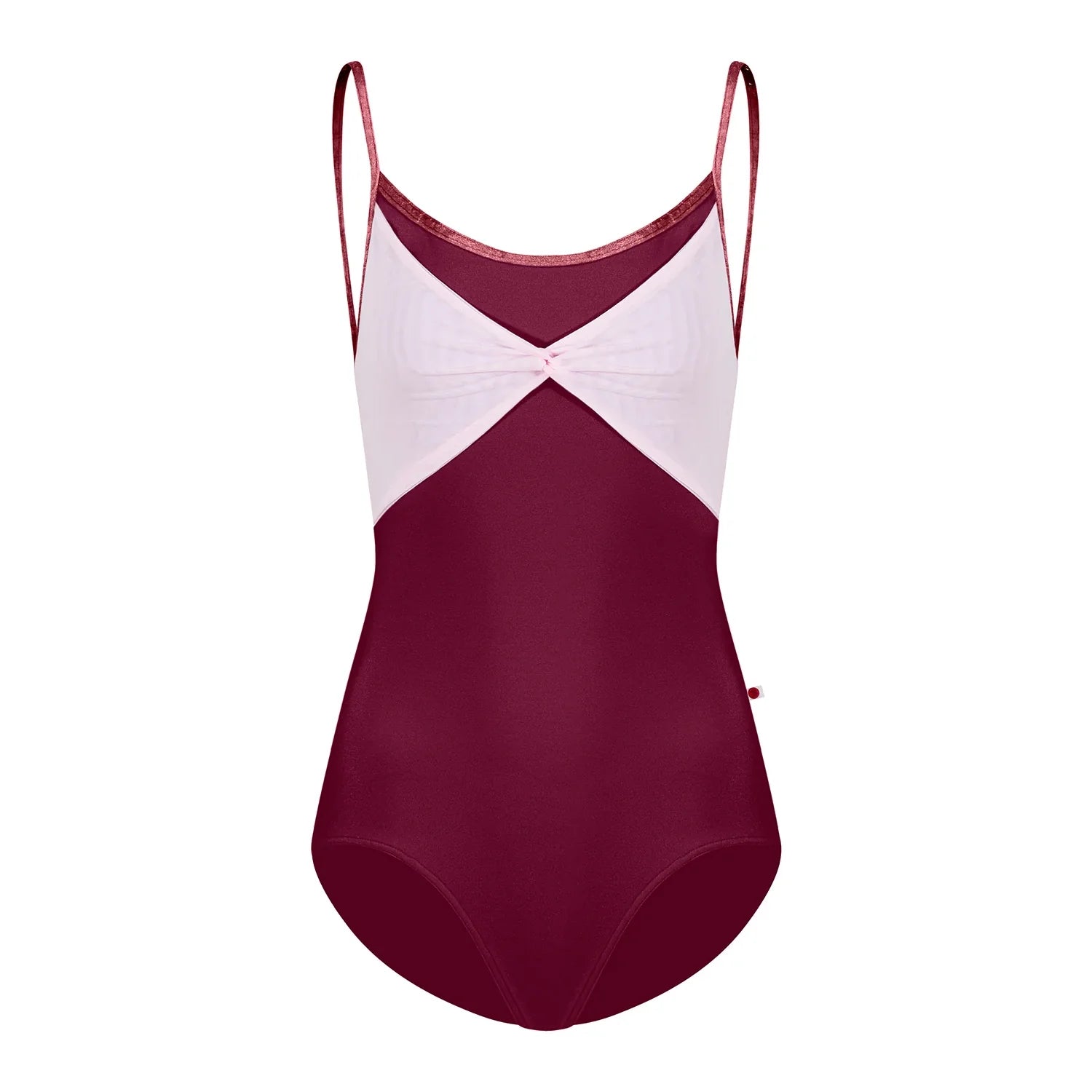 Women Burgundy "Kathy/N-Burgundy/Mesh Rose/CV-Garnet" Ballet Onesies