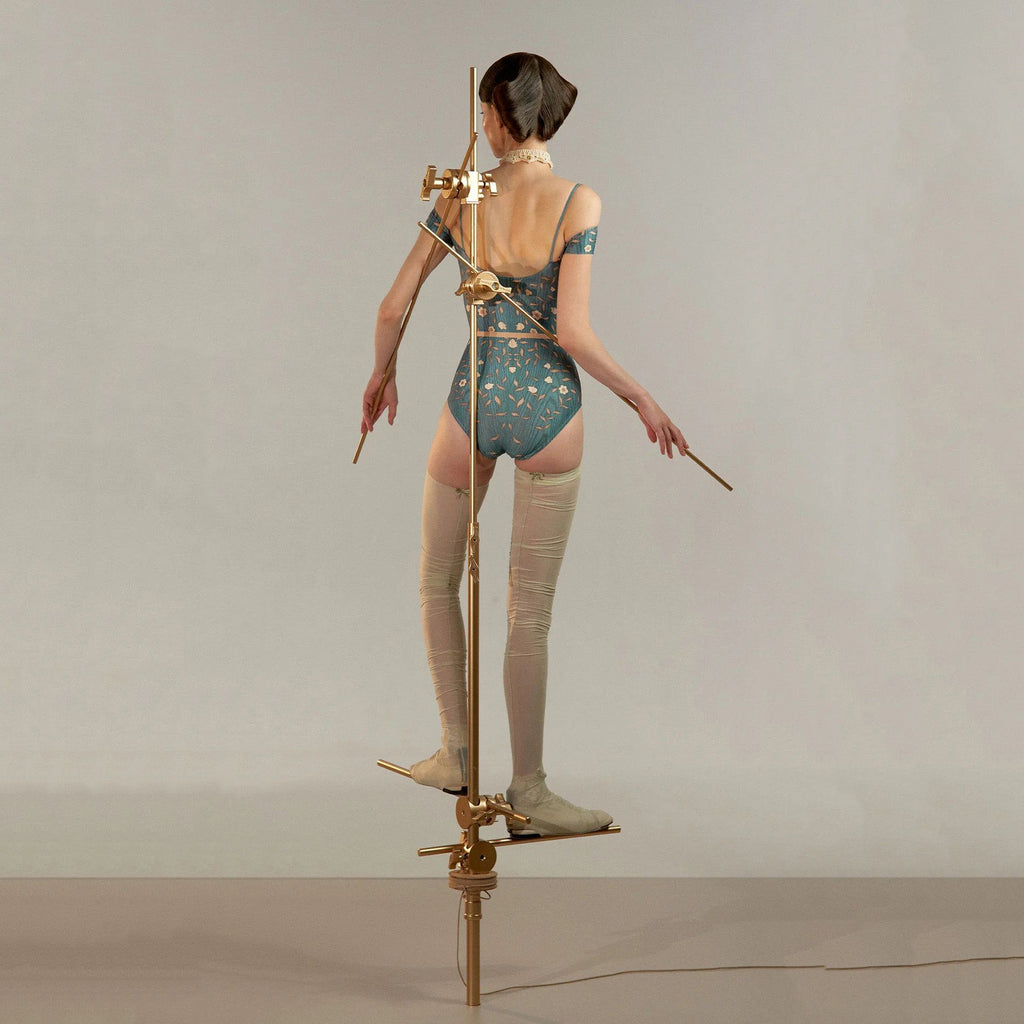 Women Blue"ROSEWOOD INTARSIA"Ballet Onesies(251LE24VL/petrol)