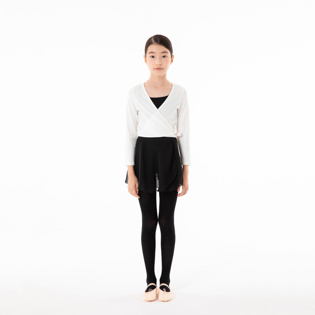 Girls White Ballet Cardigan
