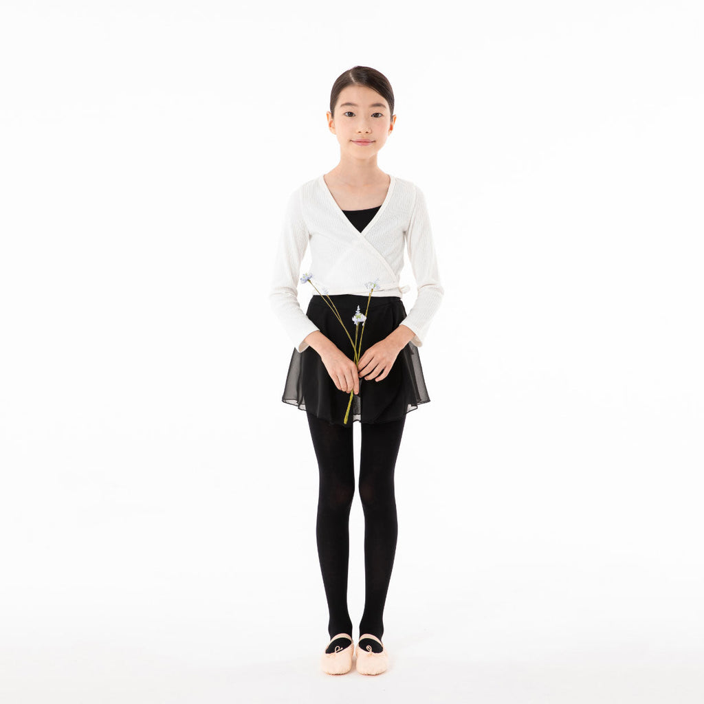Girls White Ballet Cardigan