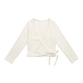 Girls White Ballet Cardigan