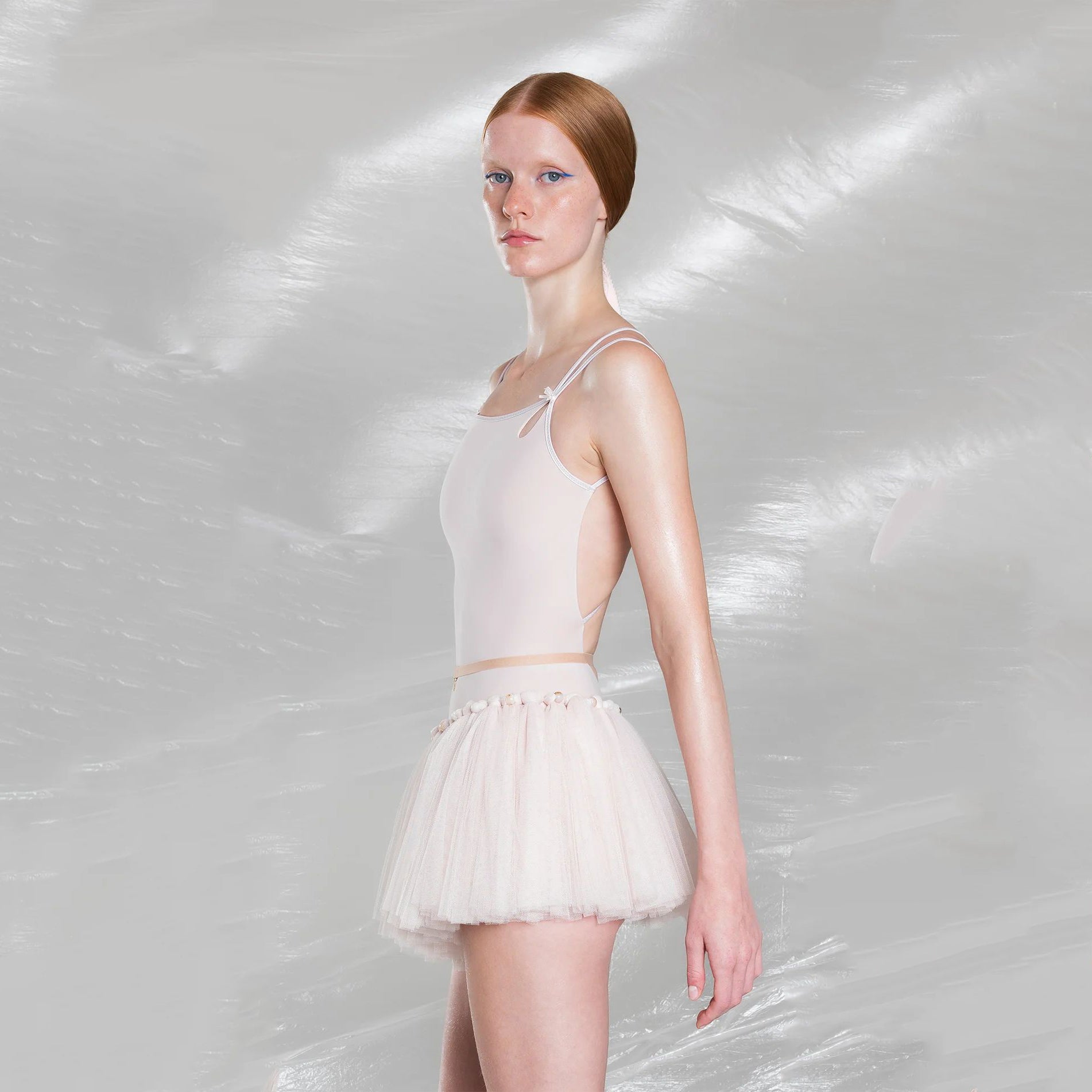 Women Pearl Blush "POUPÉE TUTU" Ballet Tutu Skirt(251TU31PN/pearl blush)