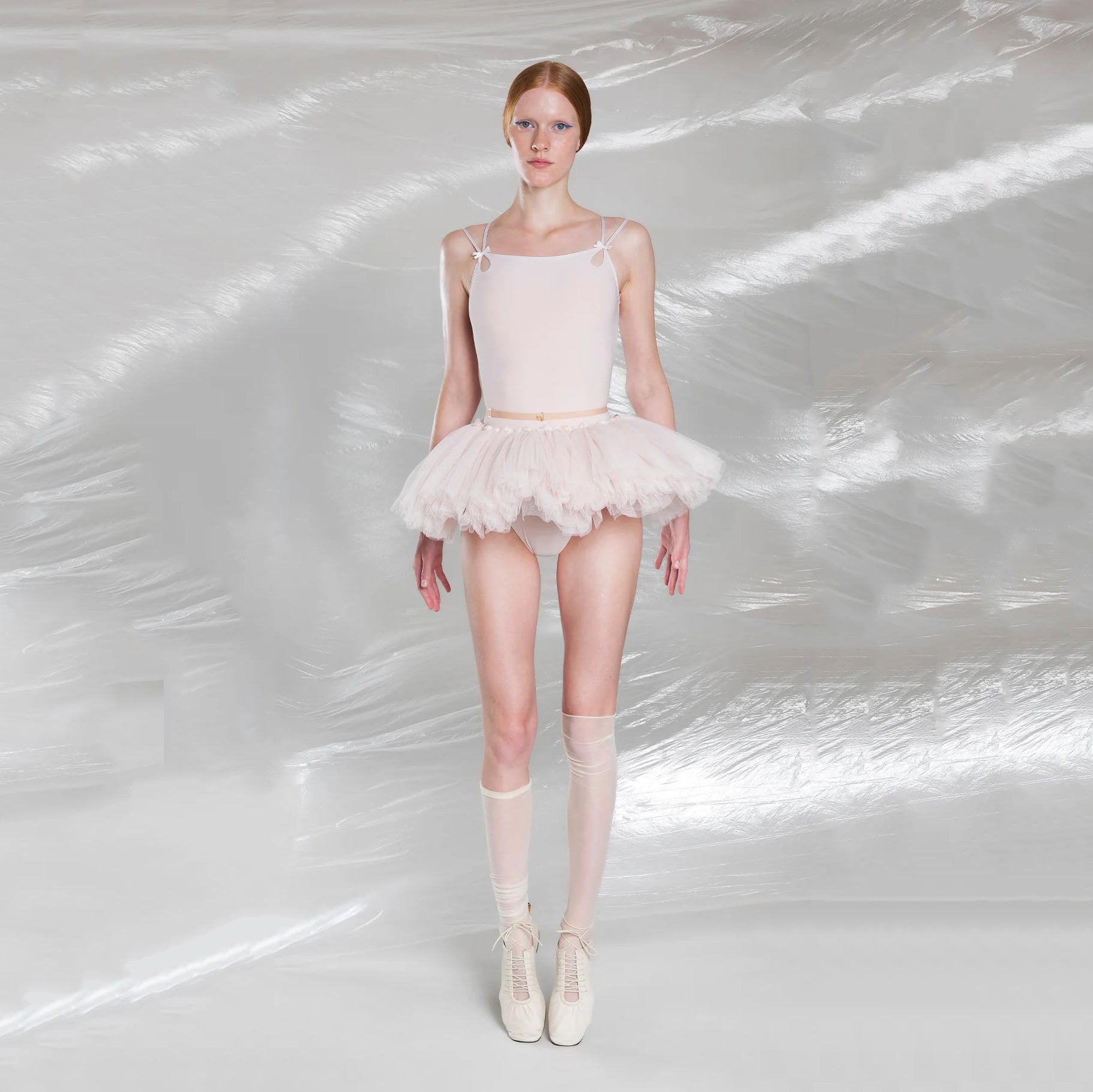 Women Pearl Blush "POUPÉE TUTU" Ballet Tutu Skirt(251TU31PN/pearl blush)