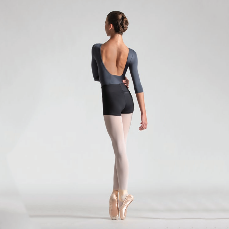 Girls Black Ballet Shorts(Pascale/01 Noir)