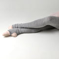 Women Grey Ballet Leg Warmer(Powder knit leg warmers/GREY)