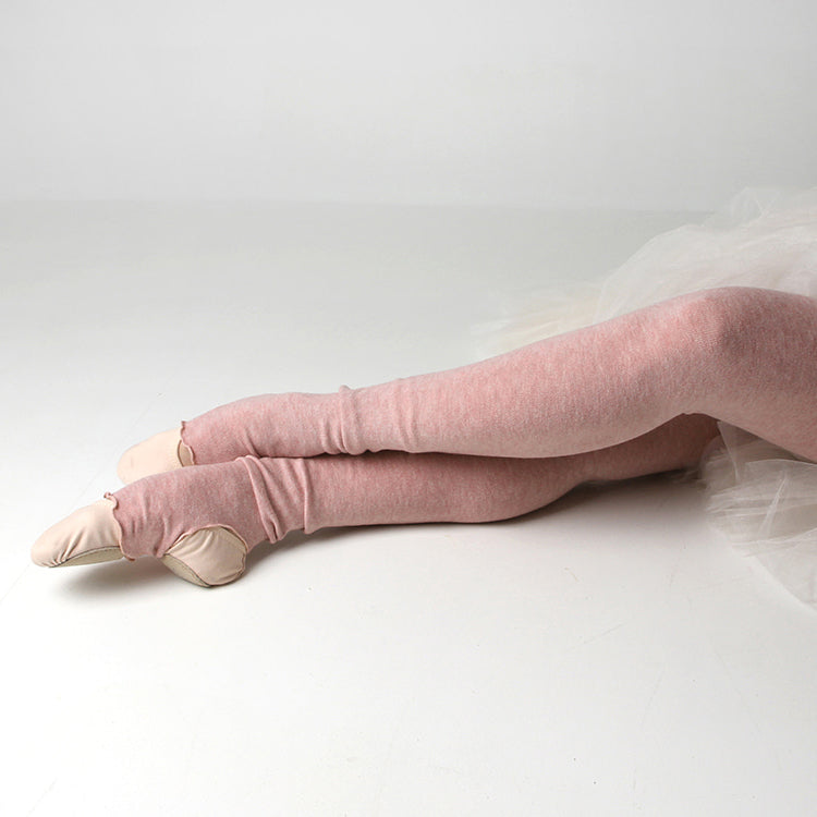 Women Pink Ballet Leg Warmer(Powder knit leg warmers/PINK)