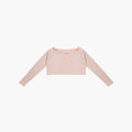 Girls Pink Crop Ballet T-Shirt