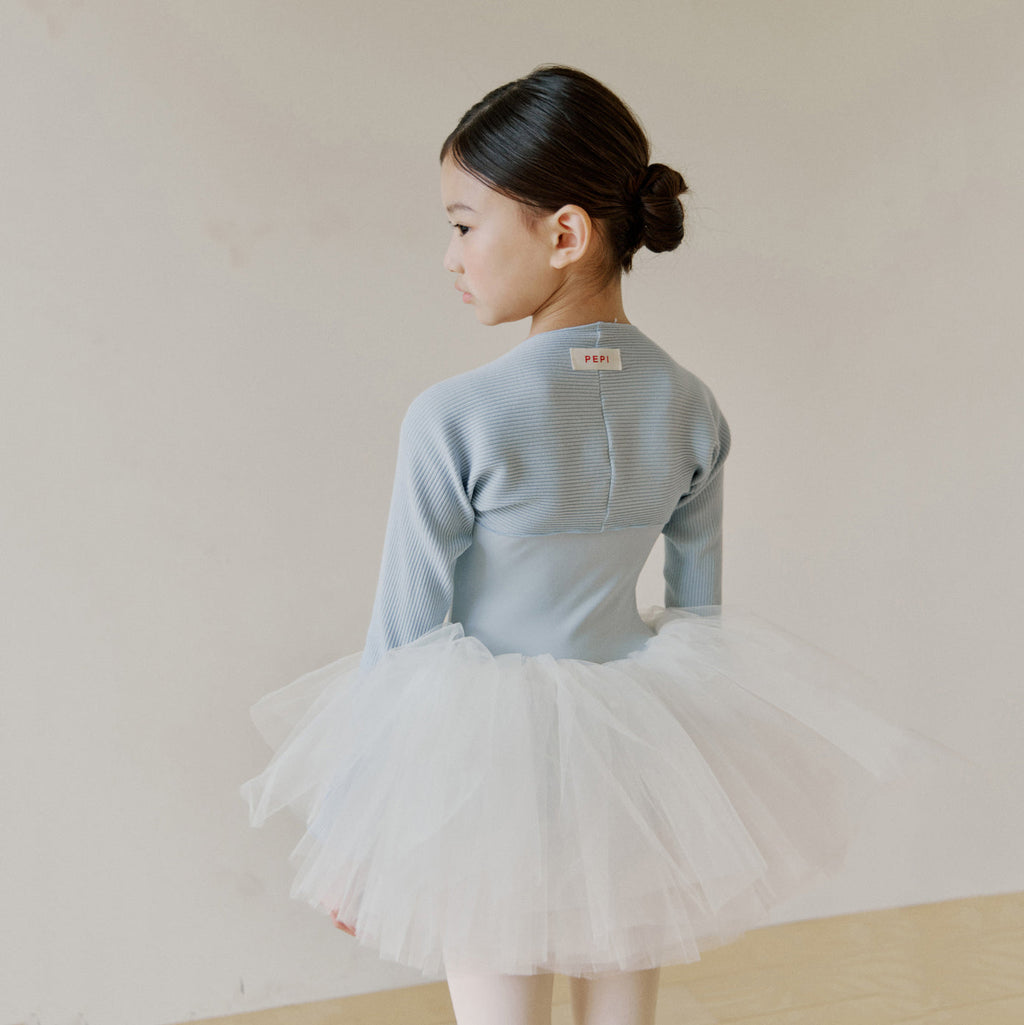 Girls Blue Ballet Shoulder Warmer