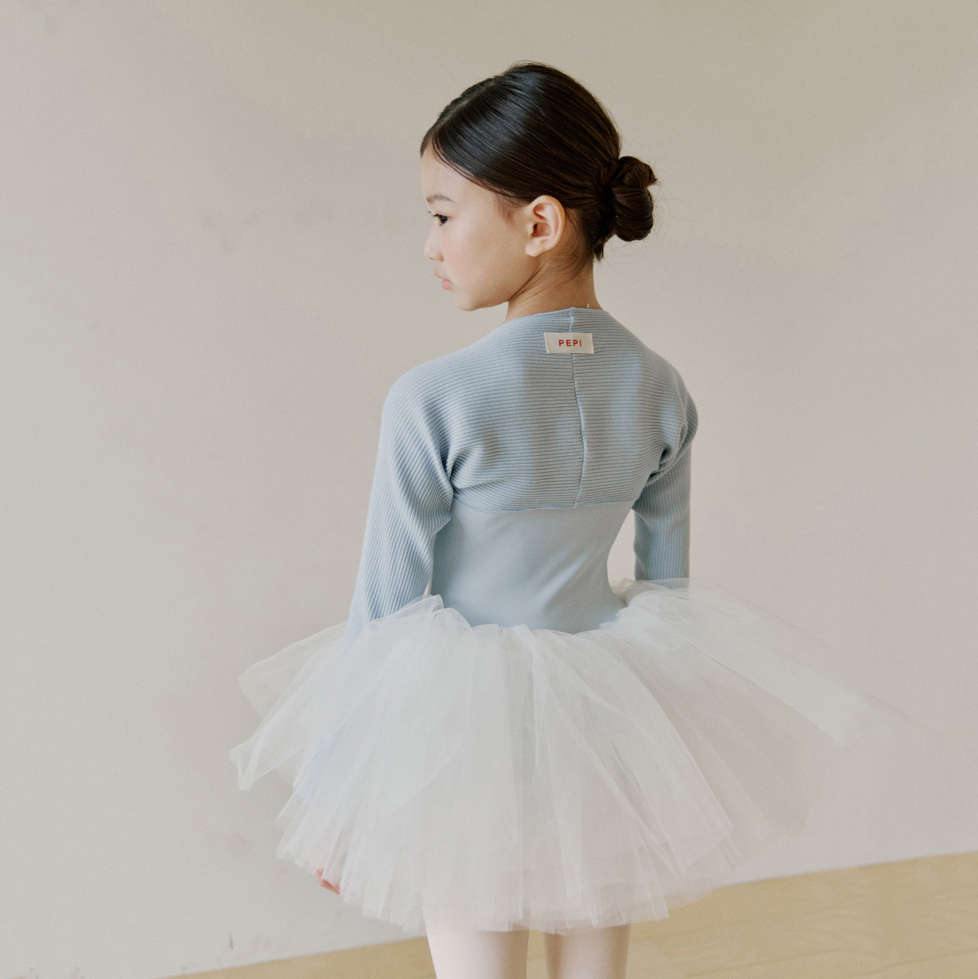 Girls Blue Ballet Shoulder Warmer