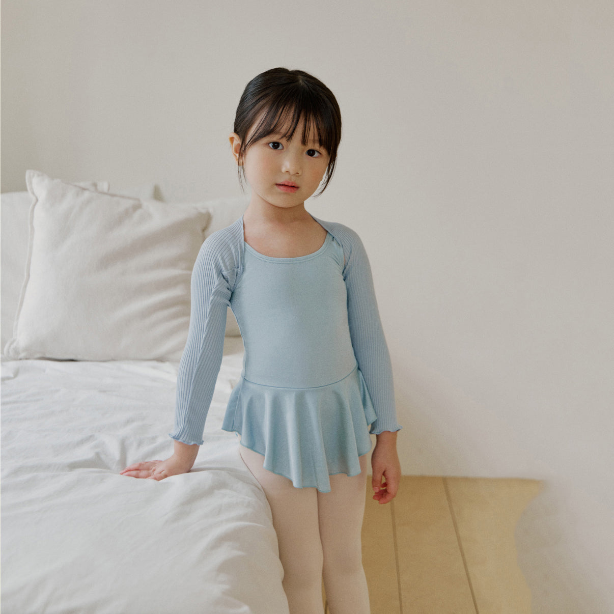 Girls Blue Ballet Shoulder Warmer