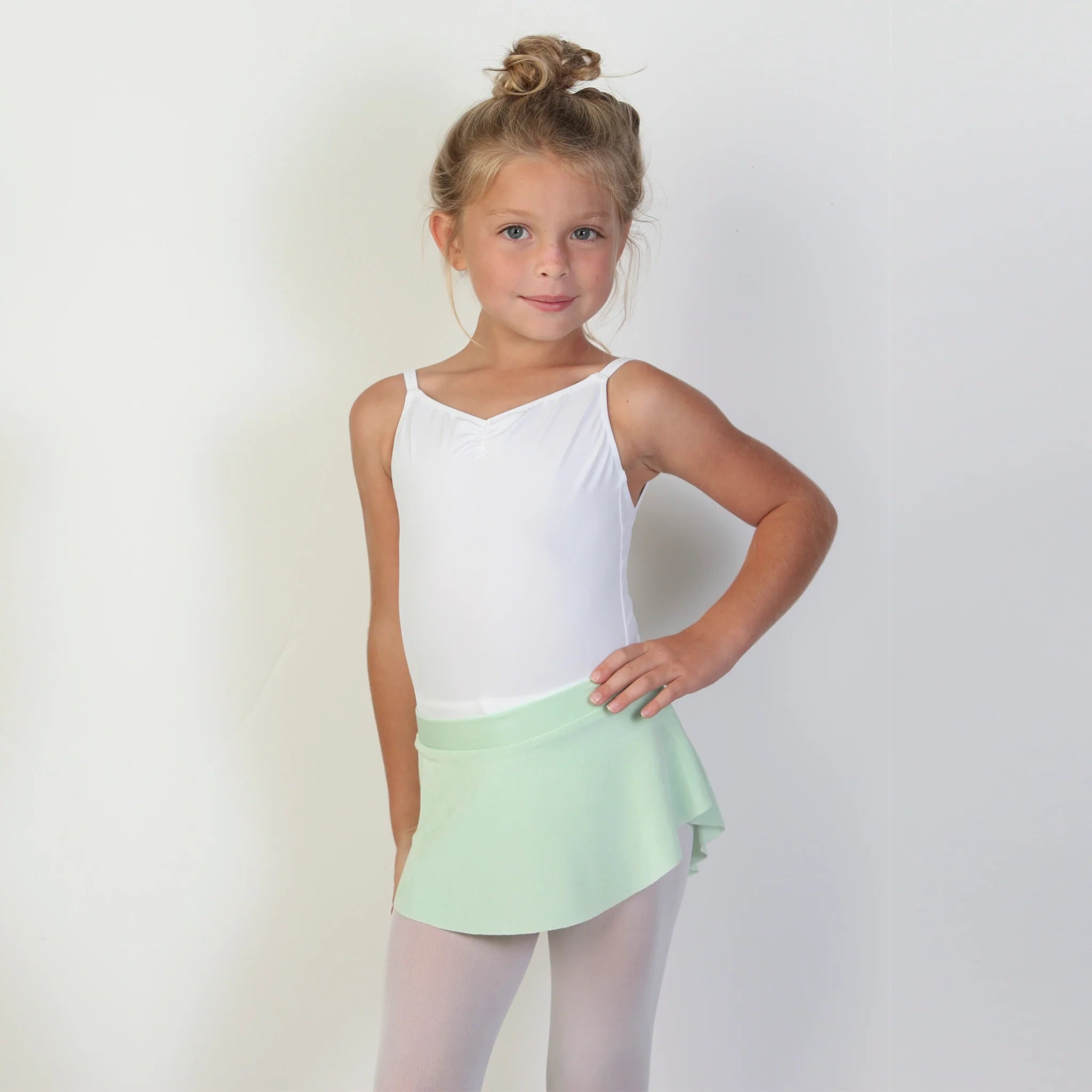 Girls Light Green Ballet Skirt