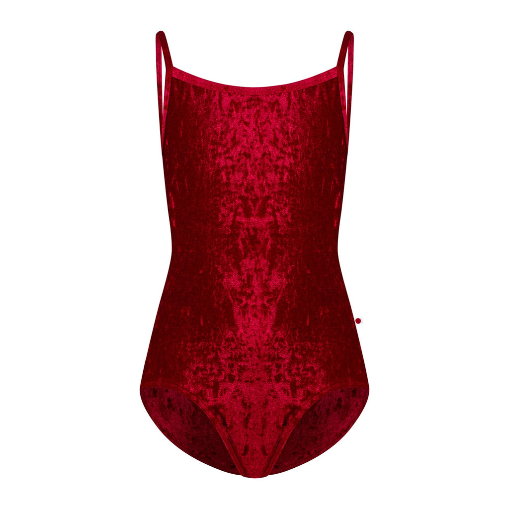 Girls Dark Red Velvet Ballet Onesies
