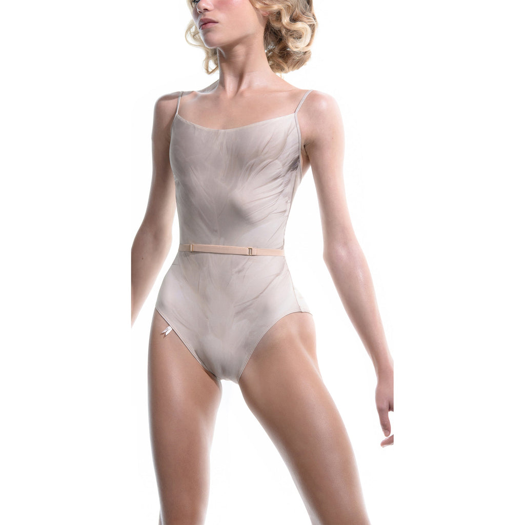 Women White "swan white"Ballet Onesies(181LE01VL/white)