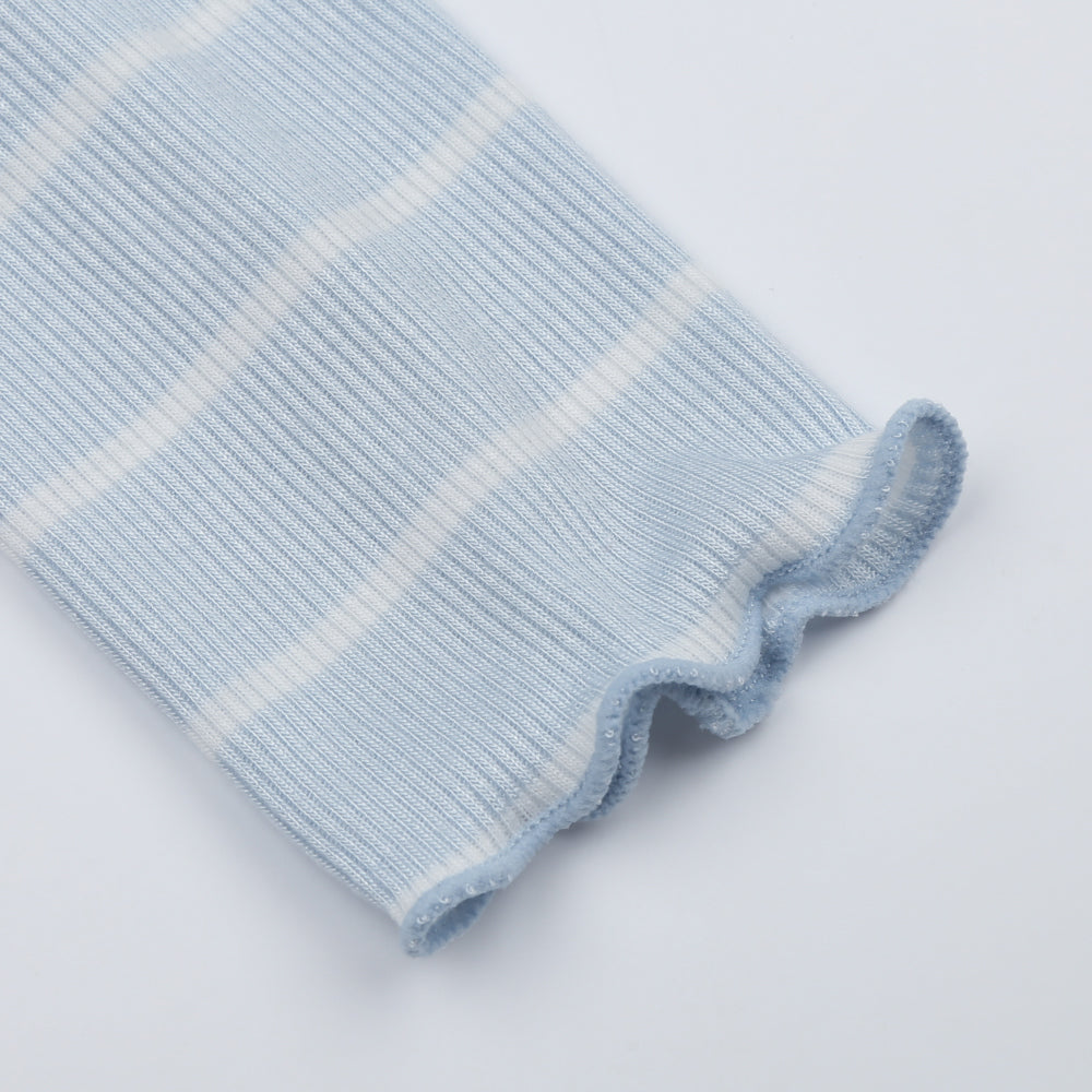 Girls Blue Stripes Shoulder Warmer