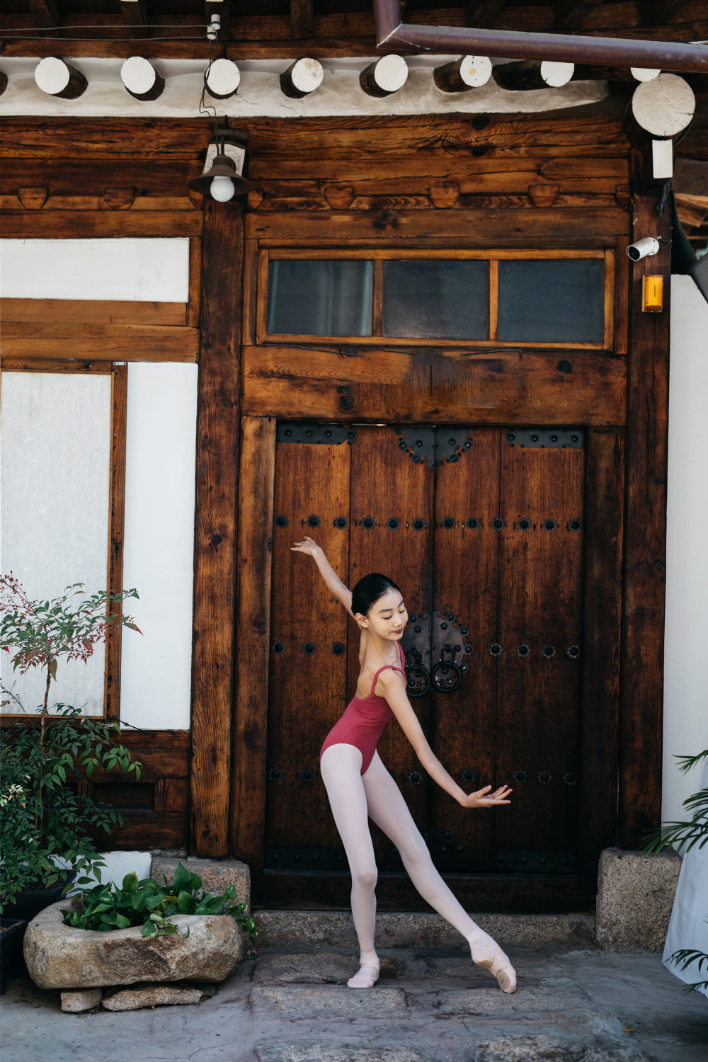 Girls Crimson Ballet Onesies