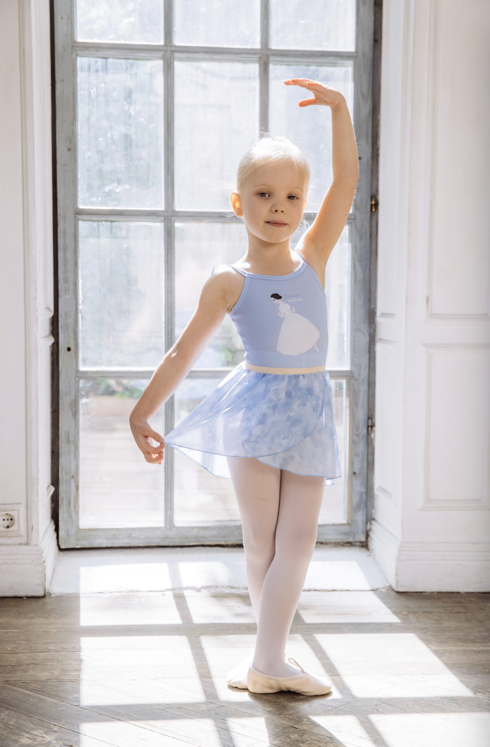 Girls Blue Ballet Onesies