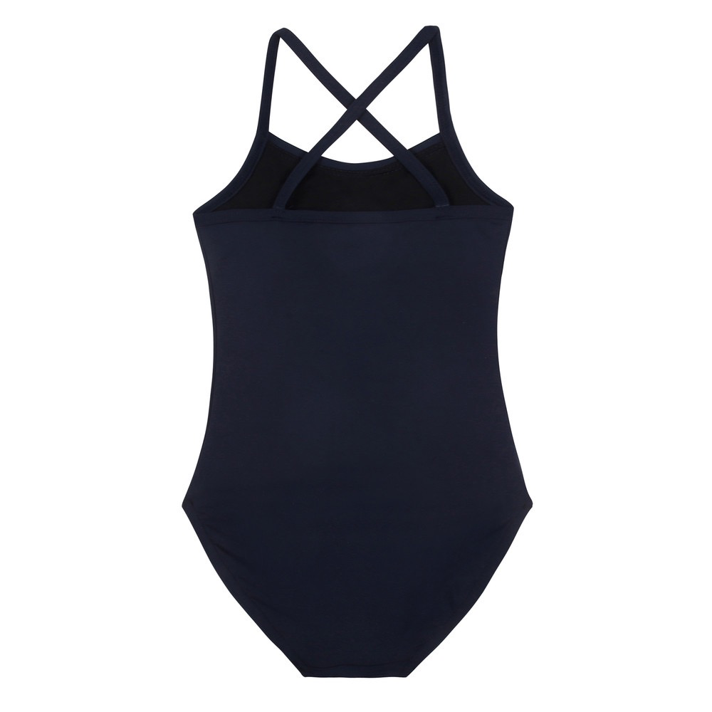 Girls Navy Ballet Onesies
