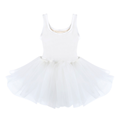 Girls White Ballet Onesies