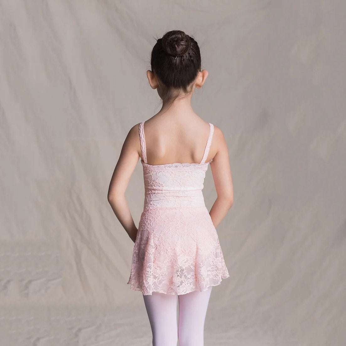 Girls Pink Lace Ballet Onesies(1513/Pink)
