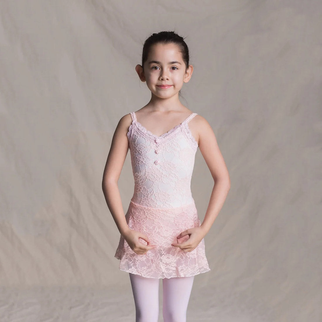 Girls Pink Lace Ballet Onesies(1513/Pink)
