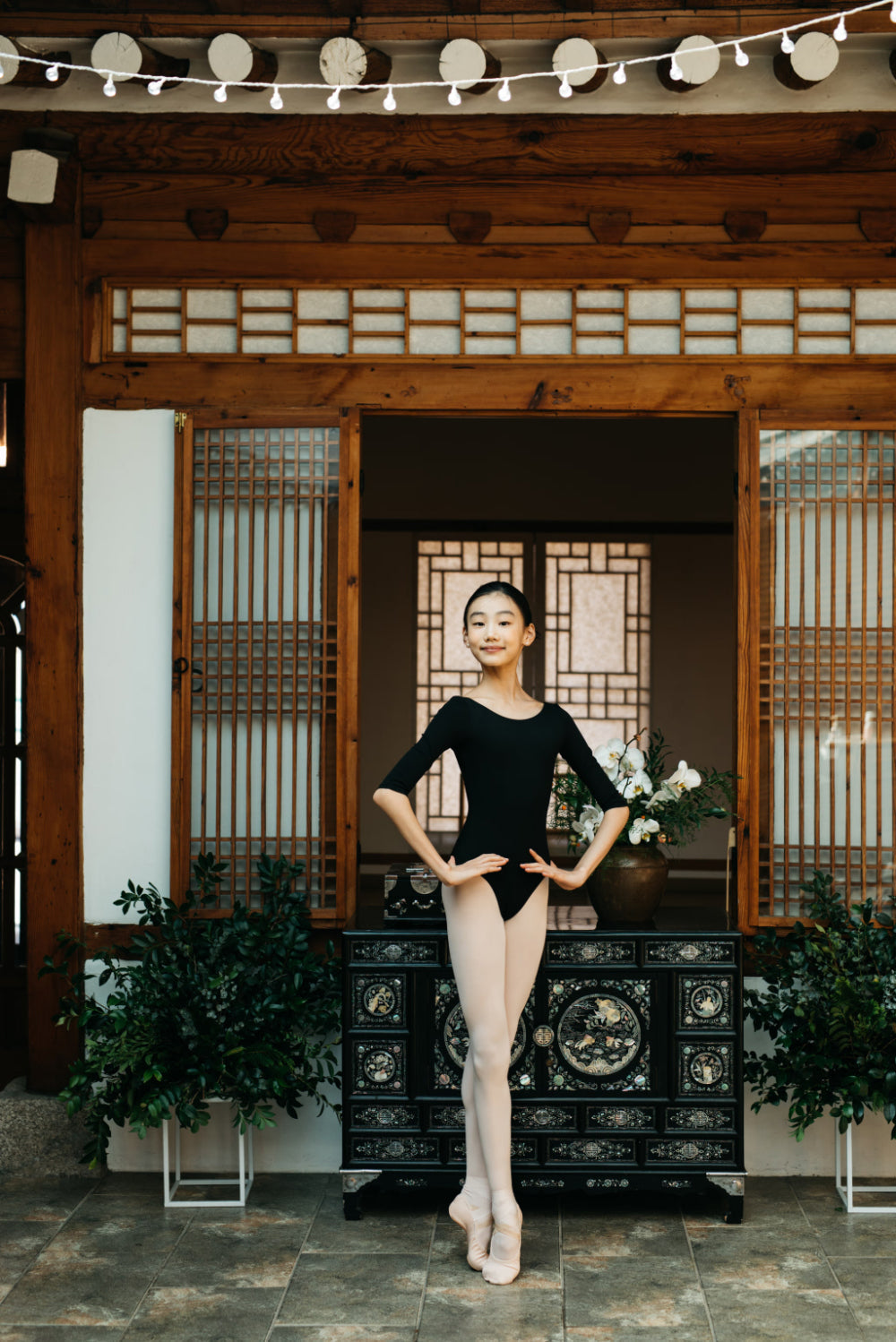 Girls Black Ballet Onesies