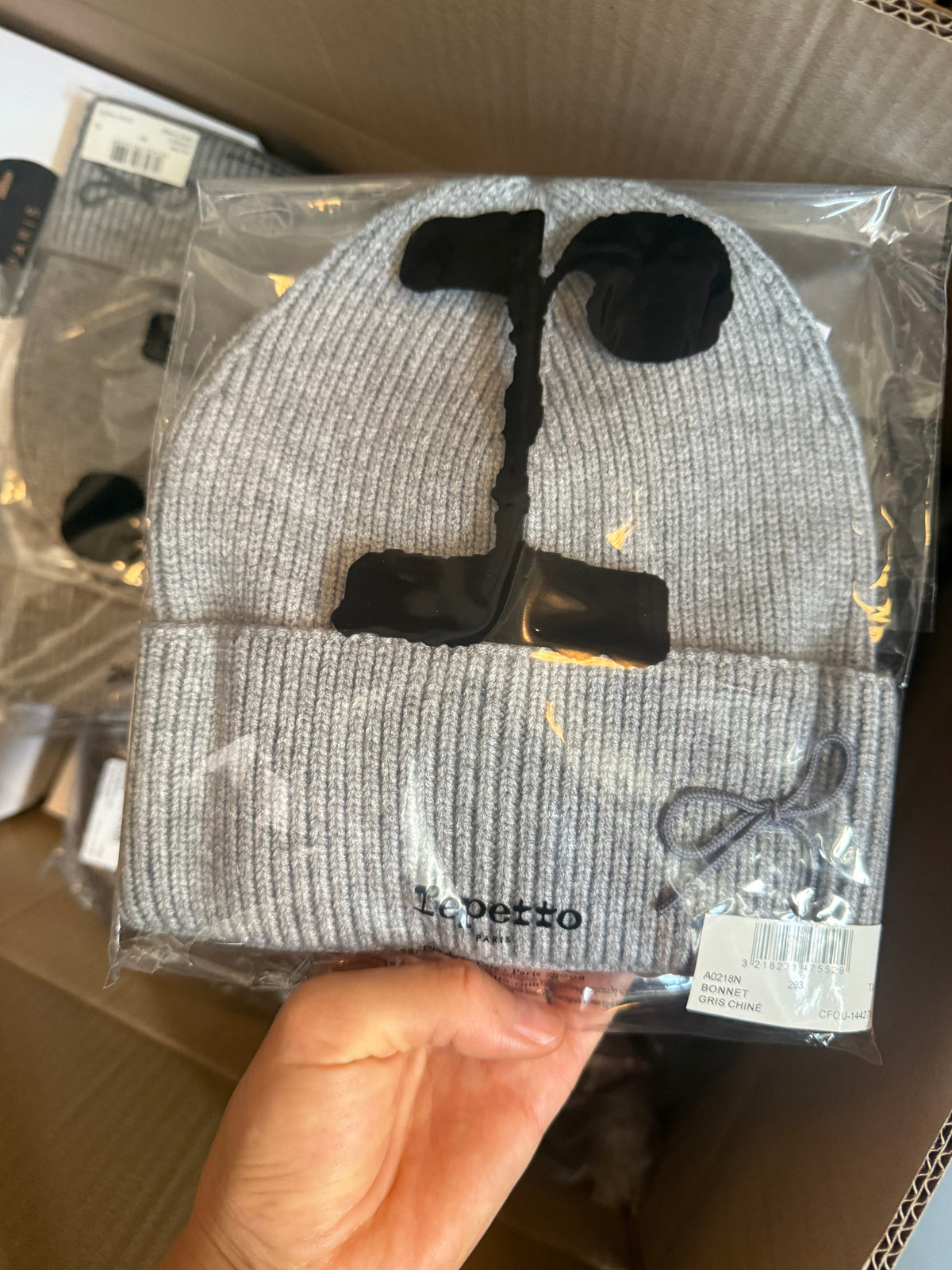 Girls Grey Knit Hat