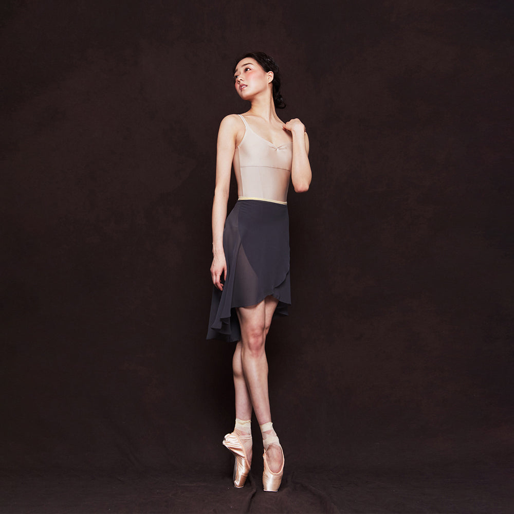 Women Charcoal Ballet Skirt(camille wrap skirt MIDI/CHARCOAL)