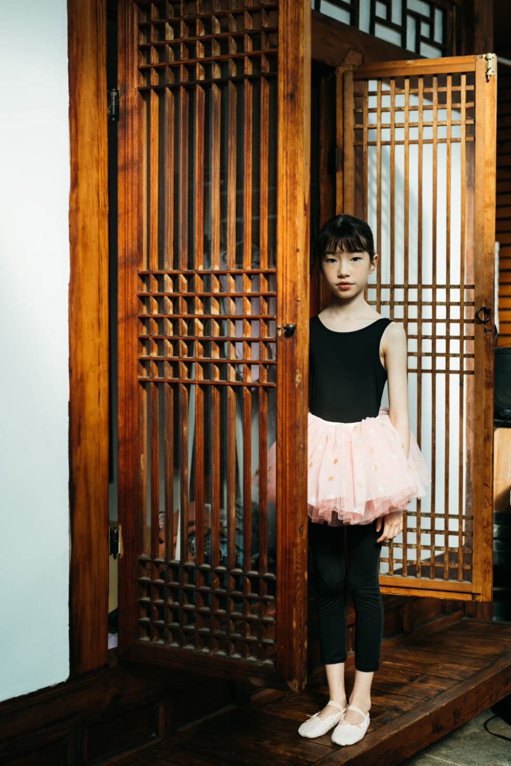 Girls Black Ballet Jumpsuit
