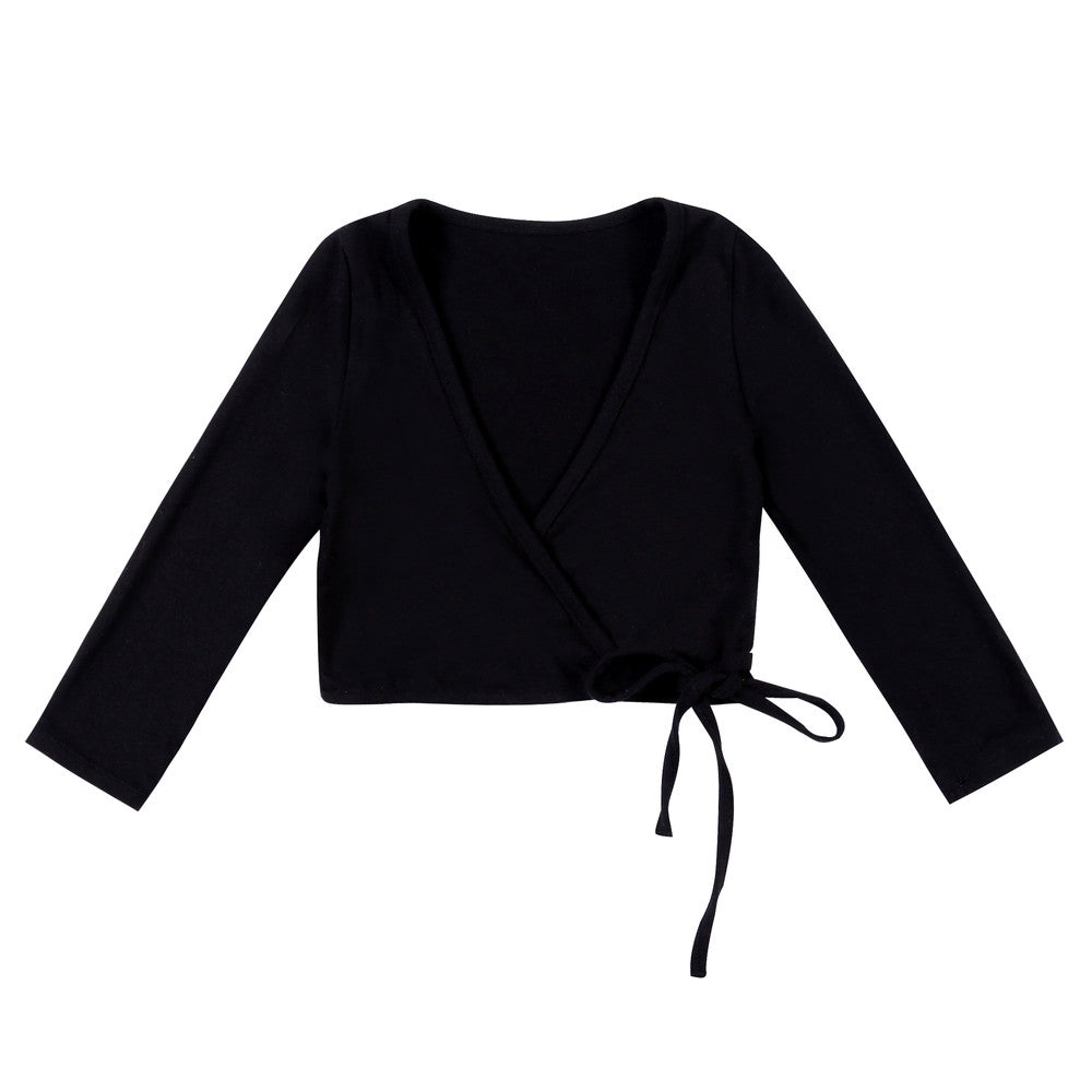 Girls Black Ballet Cardigan
