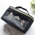 Melisha-Girls Black"g60/B(Aurora Dulcinea)Pink"Vanity Pouch(W 17 x H 9 x D 6.5 cm)