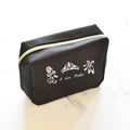 Girls Black"item27/B(Aurora Dulcinea)Pink"Vanity Pouch(L 12 x W 15 x D 5.5 cm)