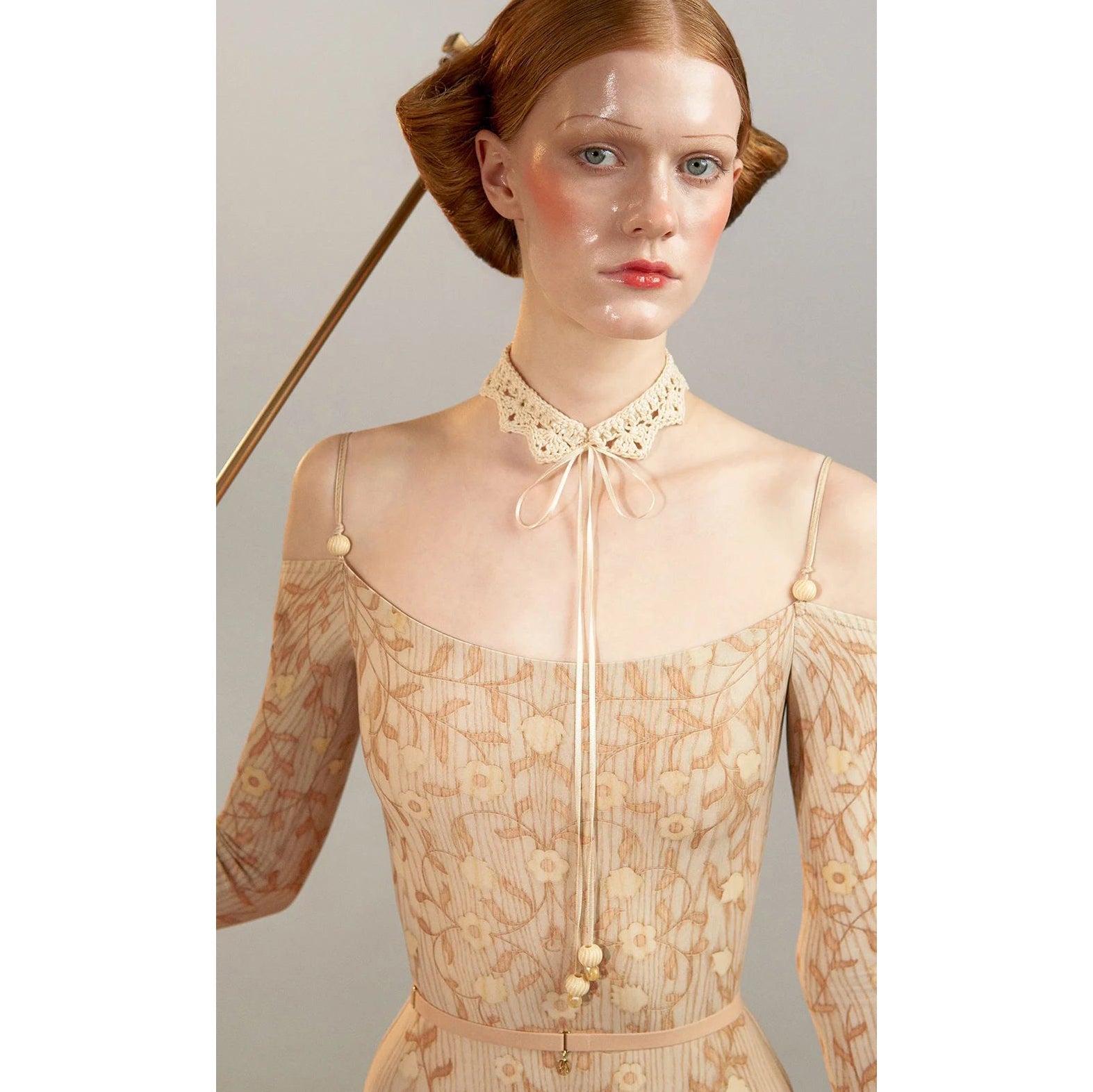Women Cream Lace Collar(251CO10CO/cream)