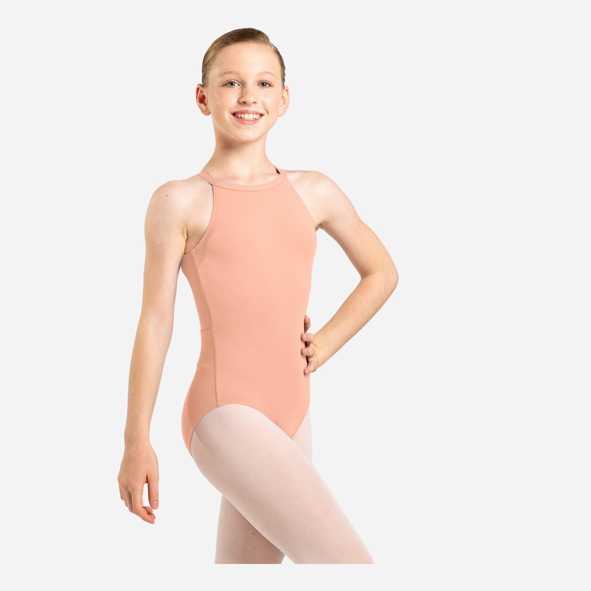 Women Peach"Paulina"Ballet Onesies(LUB878/TROPICAL PEACH)