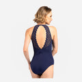 Women Navy"Elyn"Ballet Onesies(LUF697/NAVY)