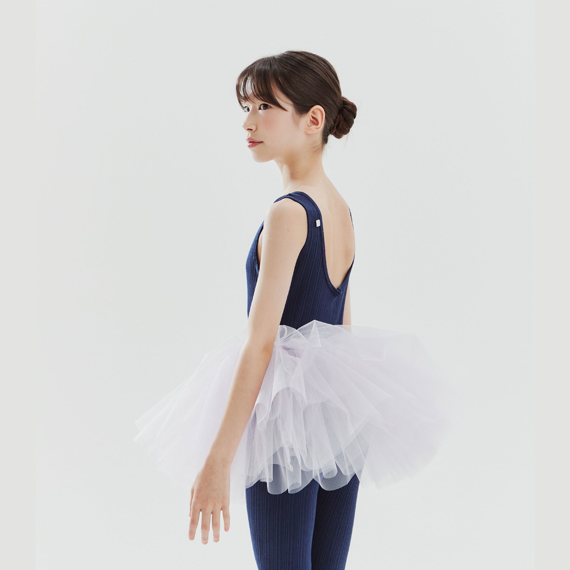 Girls Navy Ballet Jumpsuit