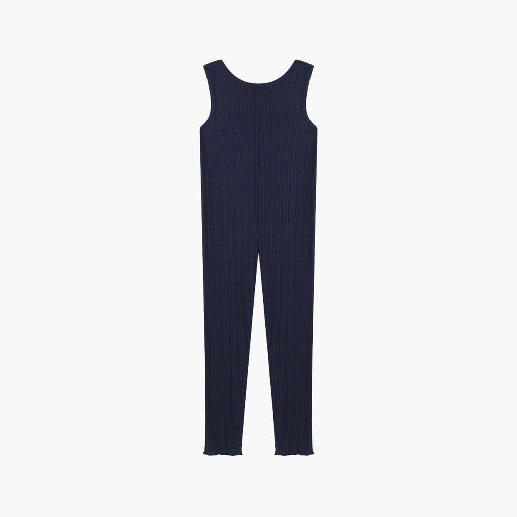Girls Navy Ballet Jumpsuit