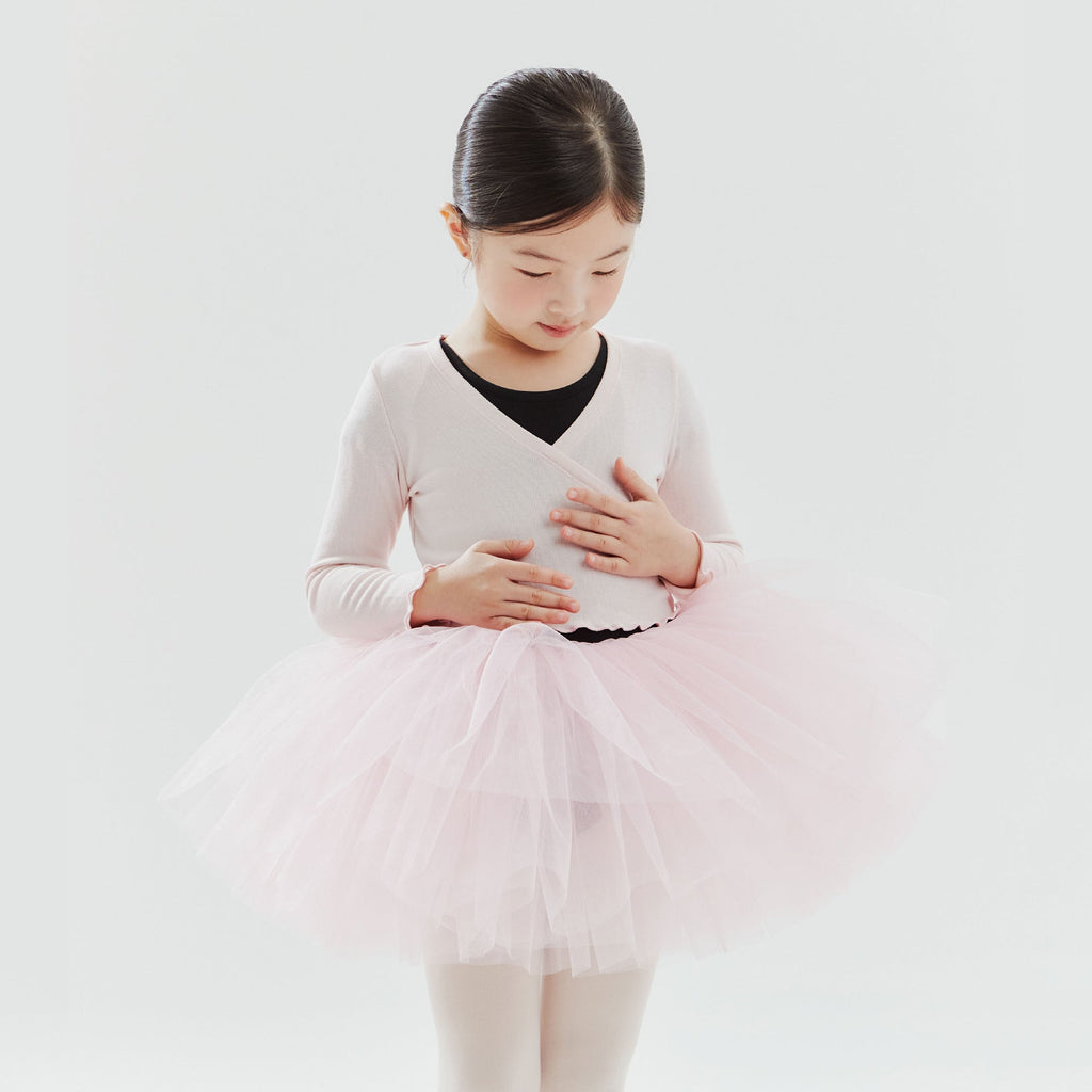 Girls Pink Ballet V-neck T-Shirt