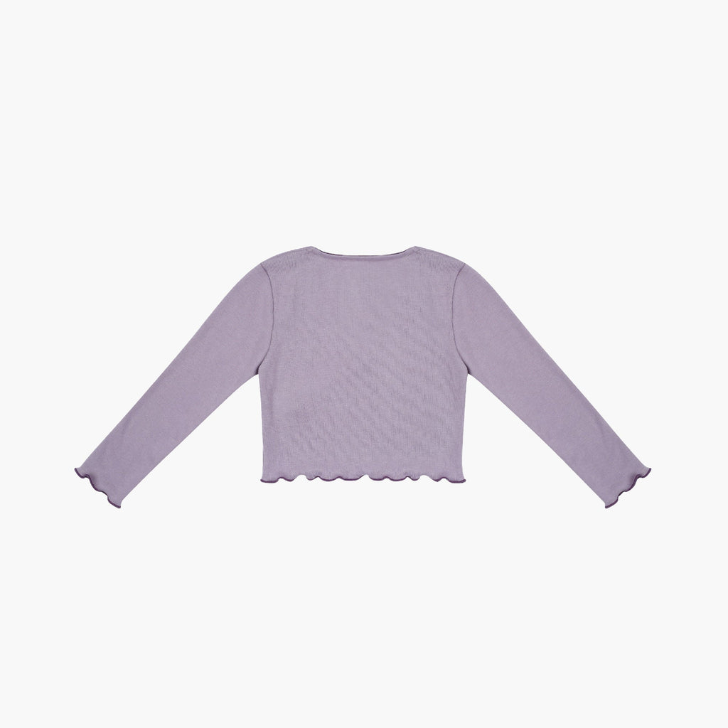 Girls Purple Ballet V-neck T-Shirt