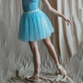 Women Light Blue Ballet Tutu Skirt