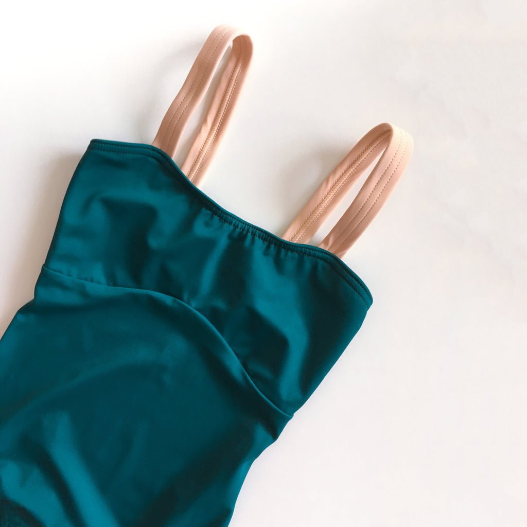 Girls Green Ballet Onesies
